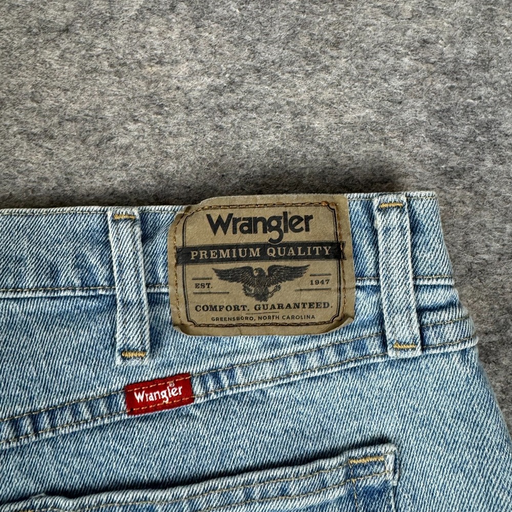 Wrangler Five Star Flex Relaxed Fit Jeans Denim Cotton Stretch Mens 36x30 - Picture 10 of 15